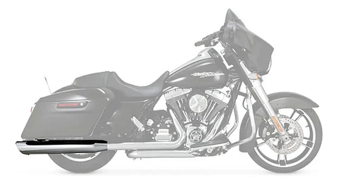 Vance Hines Twin Slash Round Slip-on Chrome Harley-davidson
