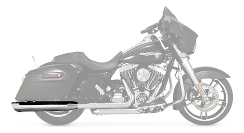 Vance Hines Twin Slash Round Slip-on Chrome Harley-davidson 2