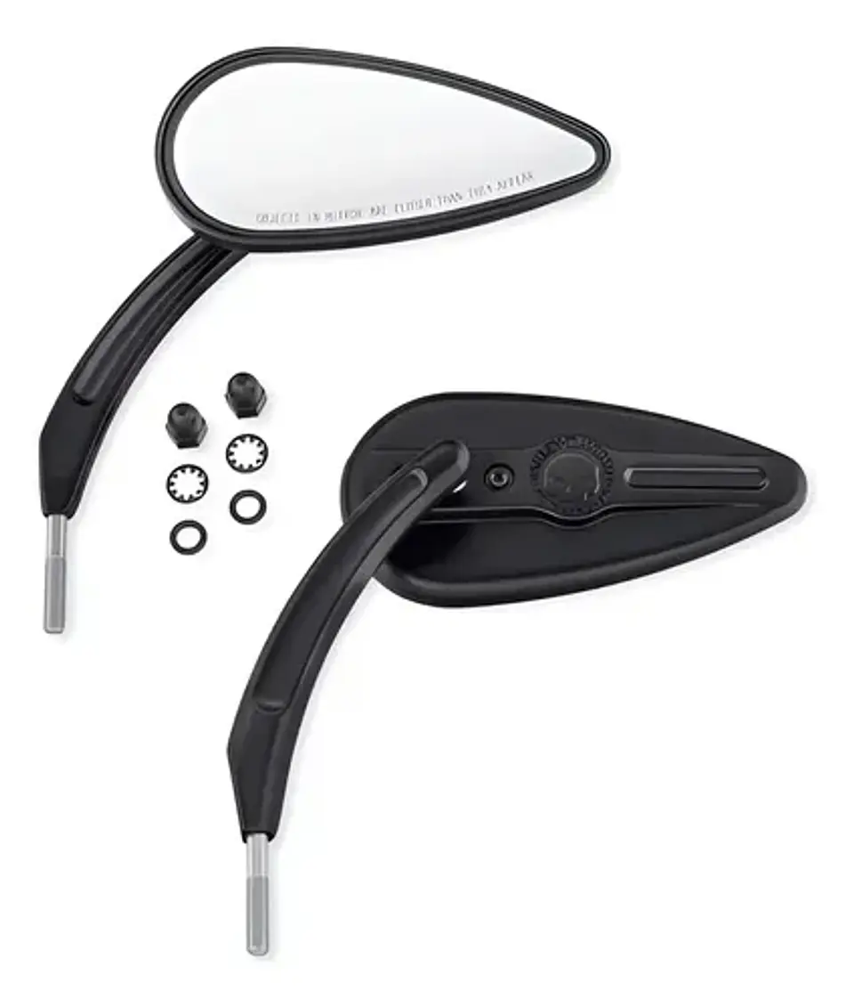 Harley-davidson Willie G Skull Teardrop Mirrors 1
