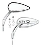 Harley-davidson Willie G Skull Teardrop Mirrors Chrome - Thumbnail 1