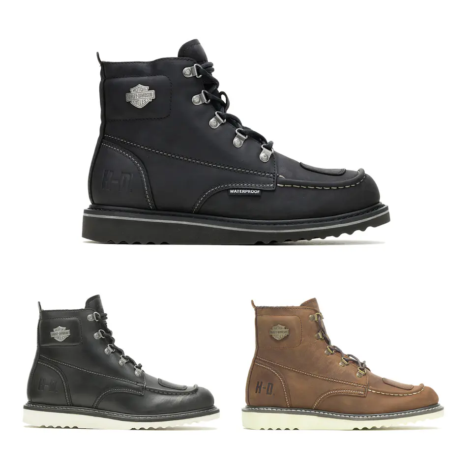 Harley-Davidson Hagerman Bota Couro Masculina Impermeável 1