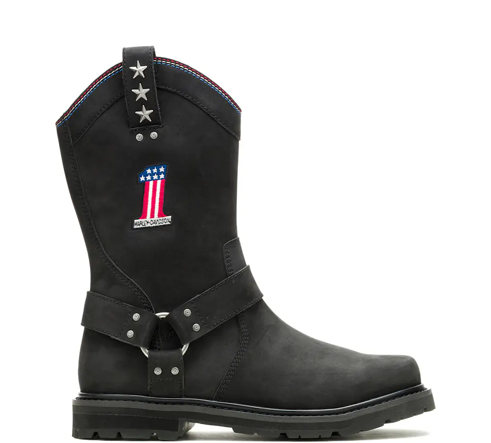 Harley-Davidson Rambert Bota Couro Cano Alto Masculina 1