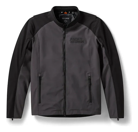 Harley-davidson Men Willie G Skull Soft Shell Jacket Preto