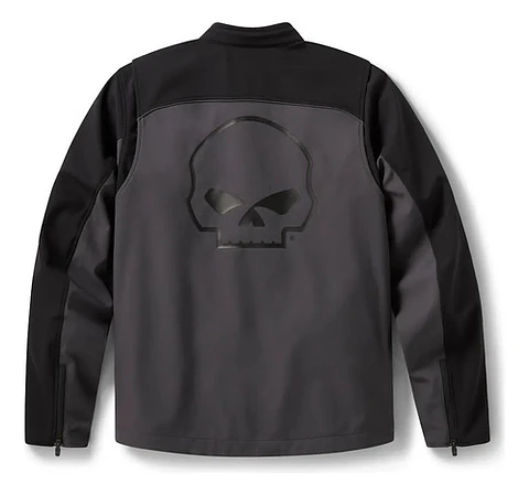 Harley-davidson Men Willie G Skull Soft Shell Jacket Preto