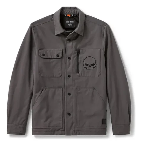 Harley-davidson Men Willie G Skull Riding Chore Jacket