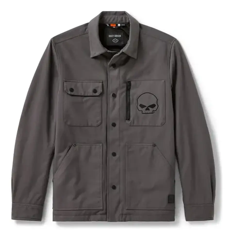 Harley-davidson Men Willie G Skull Riding Chore Jacket 1