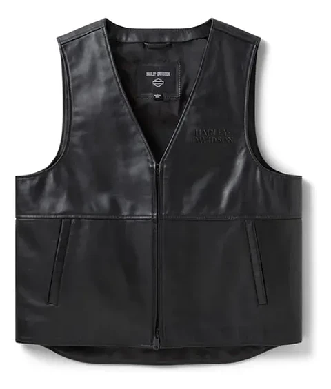 Harley-davidson Men Willie G Skull Leather Vest