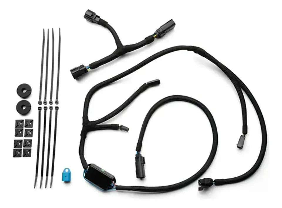Hogworkz Goldtooth Headlight + Harley-davidson Led King Tour-pak Kit 6