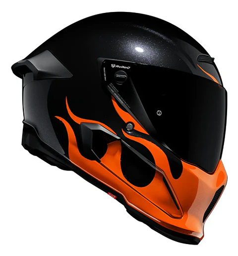 Capacete Ruroc Flames At4.0 Street + Viseira Fumê