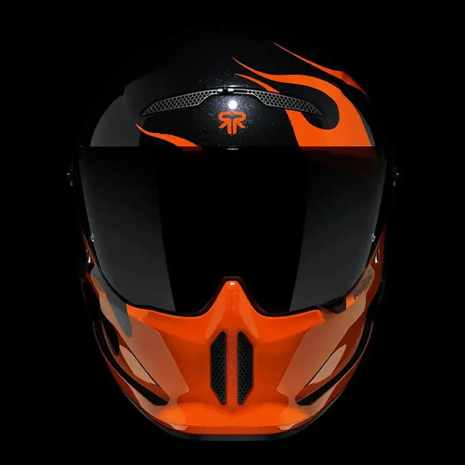 Capacete Ruroc Flames At4.0 Street + Viseira Fumê 3