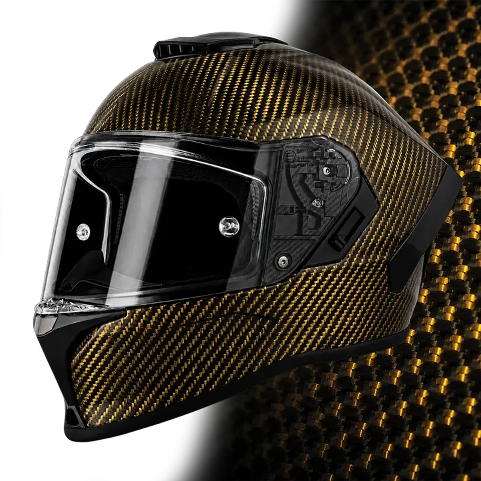 Capacete Integral Daytona Viper Carbon - Fibra de Carbono 8