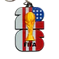 Llaveros Mundial 2026 Banderas Copa - Miniatura 9
