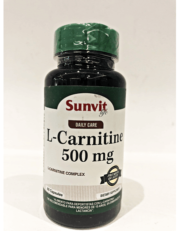 L-Carnitina 500mg Sunvit