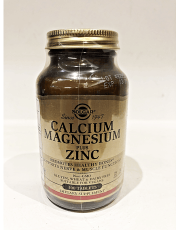 Cálcio + Magnésio + Zinco Solgar