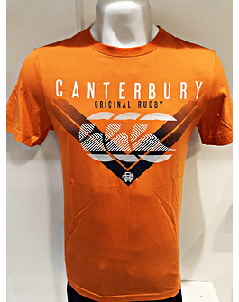 Camiseta Algodão Chevron Fade Brught Orange Canterbury