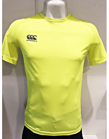 Polyester T-shirt Vapodri Safety Yellow