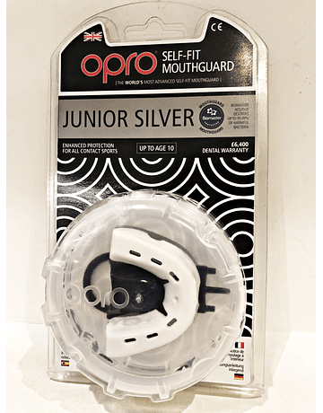 Junior Silver Opro Mouth Guard