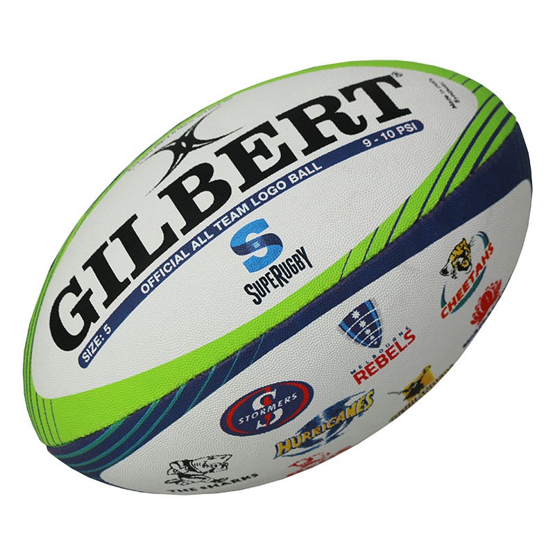 Balon Super Rugby Logos Gilbert