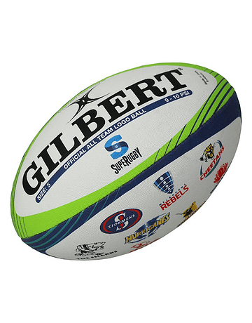 Balon Super Rugby Logos Gilbert