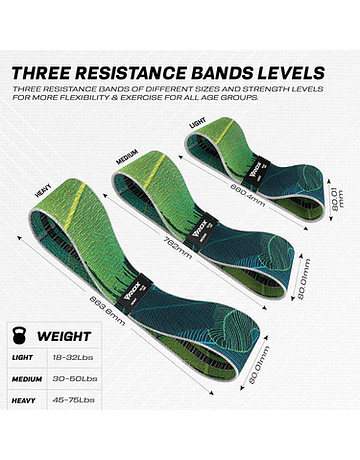 Set bandas resistencia RDX