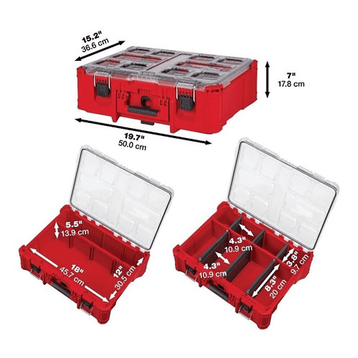 Organizador Profundo Packout 48-22-8432 Milwaukee 2
