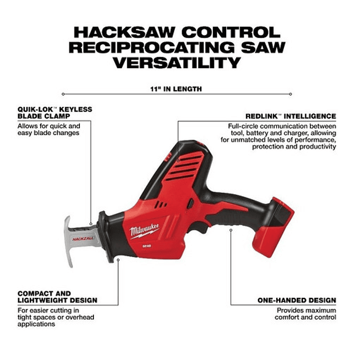 Sierra Sable M18 Hackzall Milwaukee 2625-20 4