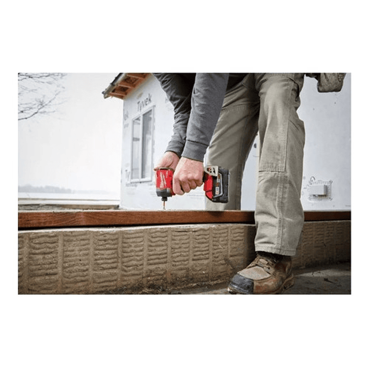 Atornillador De Impacto Hexagonal M18 Fuel De 1/4  Milwaukee 2953-20 Color Rojo 7