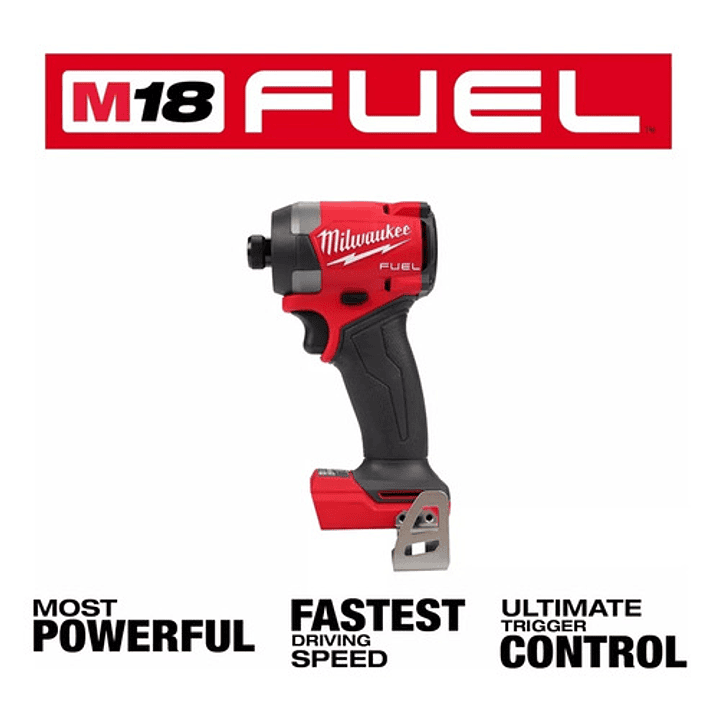 Atornillador De Impacto Hexagonal M18 Fuel De 1/4  Milwaukee 2953-20 Color Rojo 12