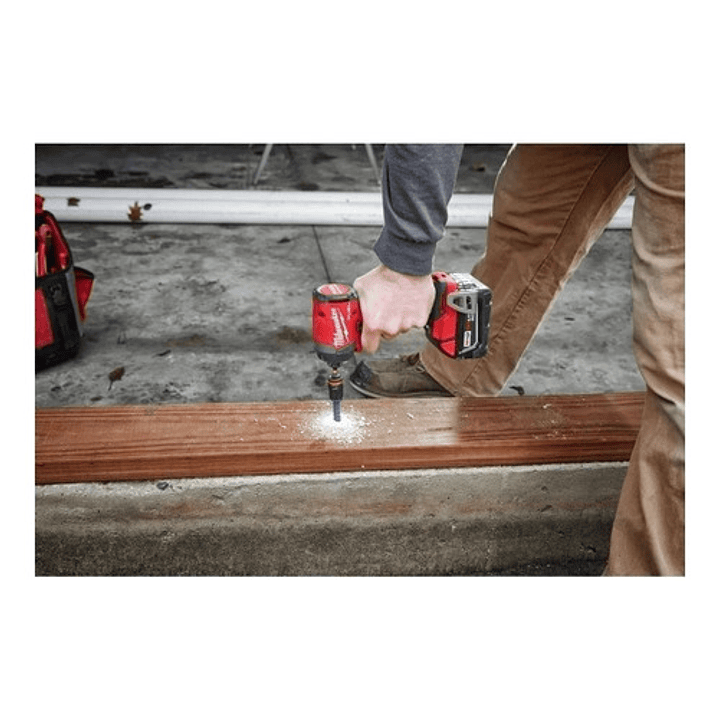 Atornillador De Impacto Hexagonal M18 Fuel De 1/4  Milwaukee 2953-20 Color Rojo 15