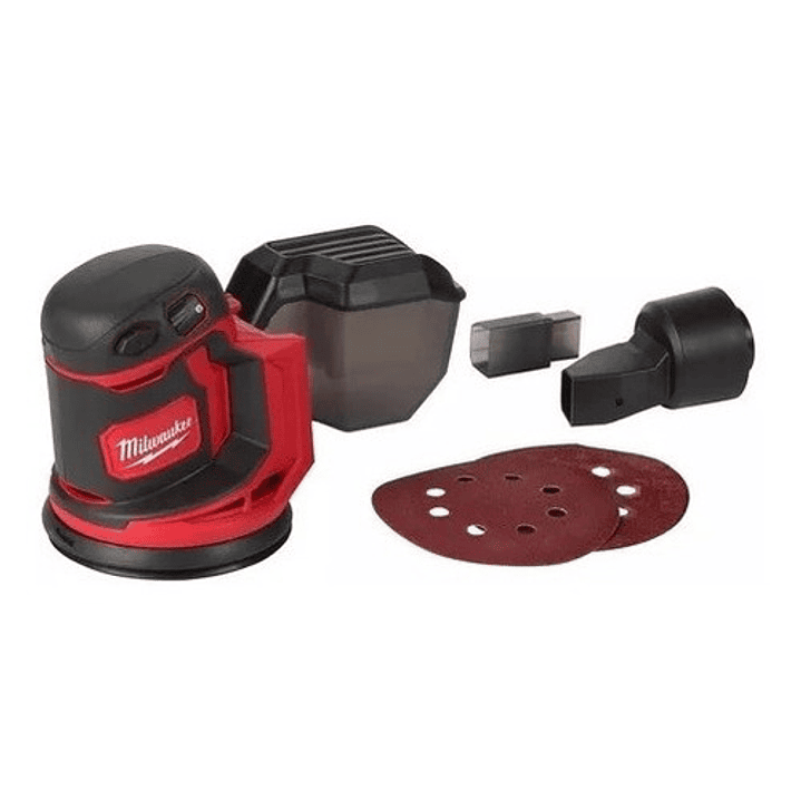 Lijadora Roto Orbital Milwaukee M18 Fuel 2648-20 Color Rojo/negro 2