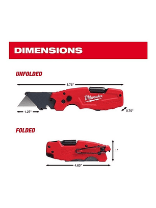 Milwaukee Navaja Plegable Fastback 6 En 1  48-22-1505 
