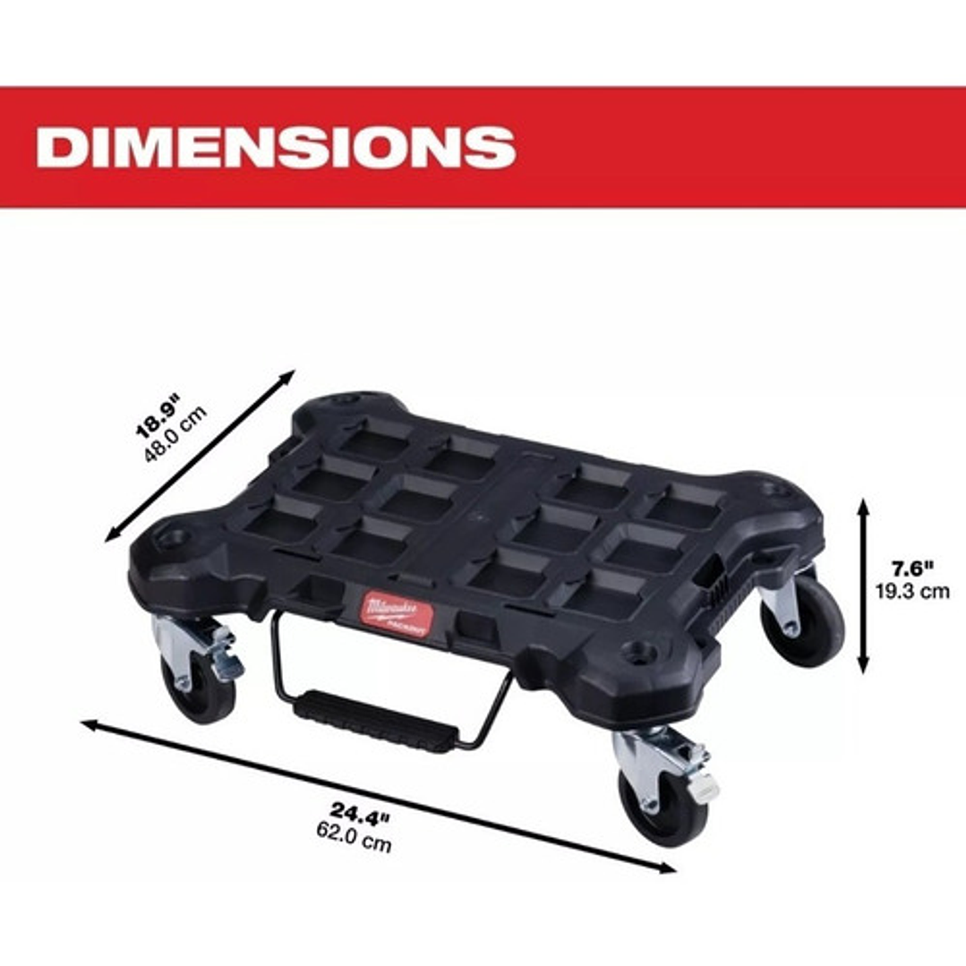 Milwaukee Base Packout Carro Milwaukee Dolly 48-22-8410 3