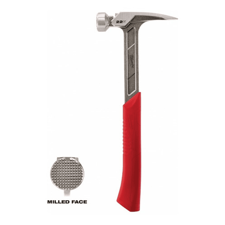 Martillo Para Enmarcar Cara Lisa 22 Oz Milwaukee 48-22-9023 2