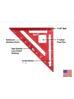 Milwaukee Mlsq070 Escuadra De Viga De 7