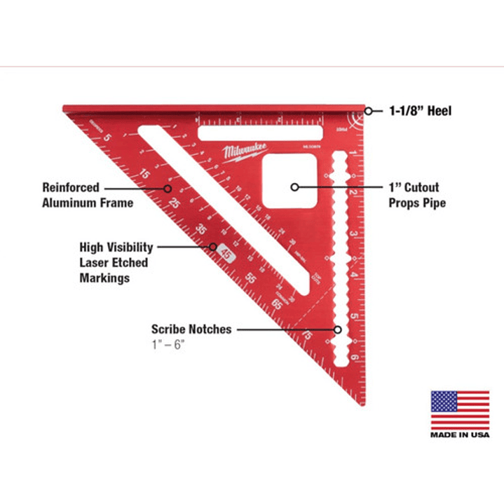 Milwaukee Mlsq070 Escuadra De Viga De 7 2