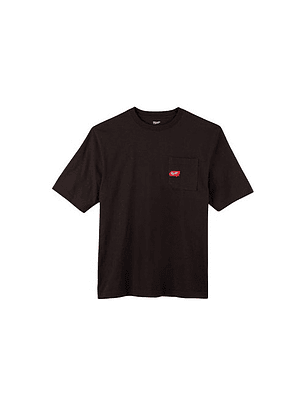 Polera Milwaukee Manga Corta Color Negro