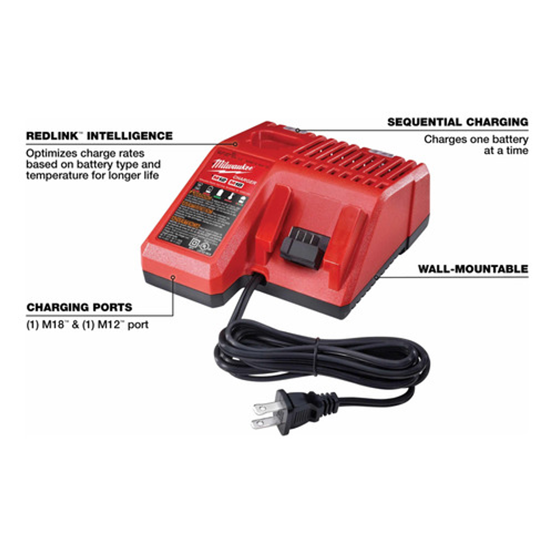 Milwaukee 48-1959 Cargador Multivoltaje M12  M18 3