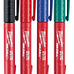 Milwaukee 4 Marcadores Inkzall Punta Fina Colores 48-22-3106 - Miniatura 1