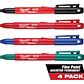 Milwaukee 4 Marcadores Inkzall Punta Fina Colores 48-22-3106 - Miniatura 2