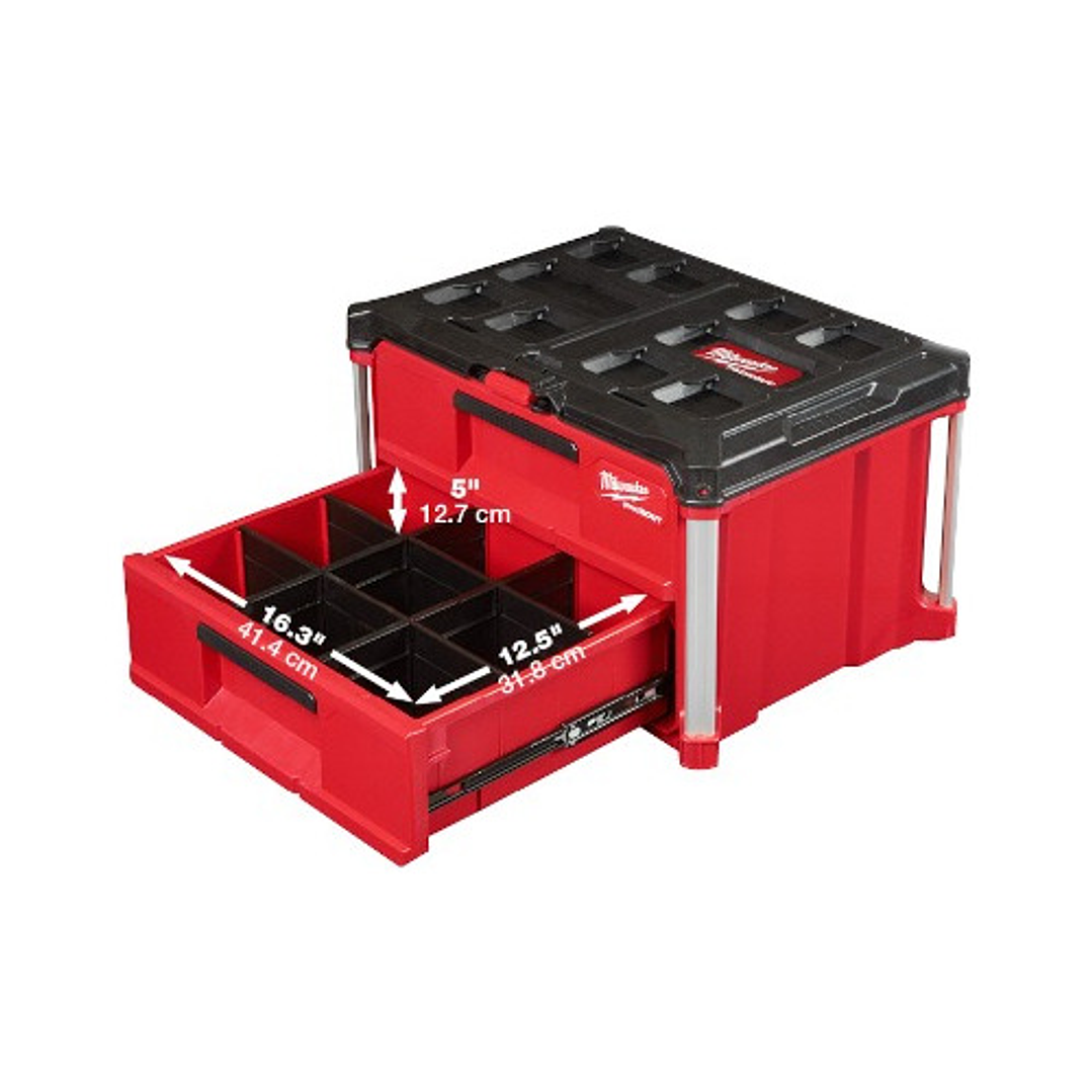 Caja De Herramientas Packout 2 Cajones Milwaukee 48-22-8442 2