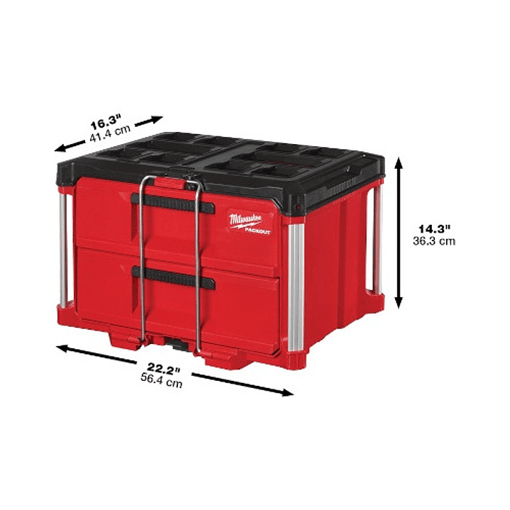 Caja De Herramientas Packout 2 Cajones Milwaukee 48-22-8442 3