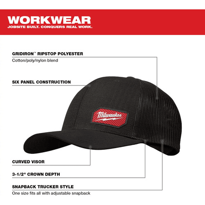 Jockey Negro Trucker Snapback Gridiron Milwaukee 3