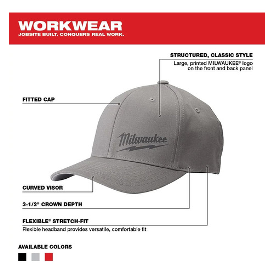 504g-sm Jockey Gris Ajustado Miwaukee 3