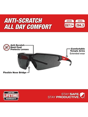 Lentes De Seguridad Entintados Milwaukee 48-73-2015