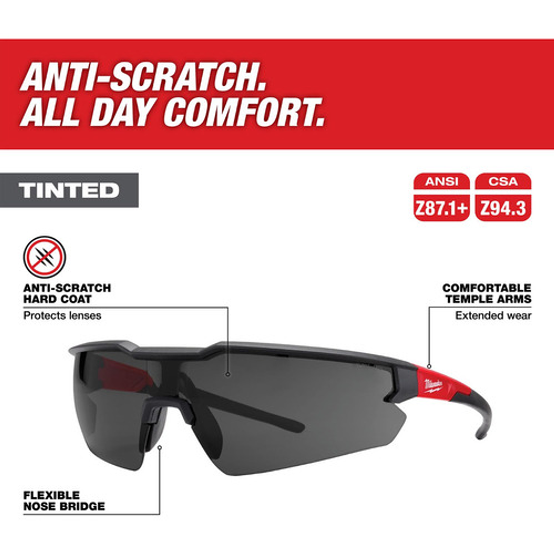 Lentes De Seguridad Entintados Milwaukee 48-73-2015 4