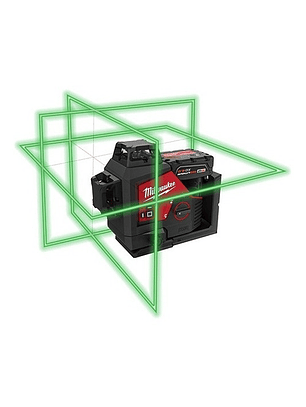 Láser Verde De 3 Planos En 360° M12, Milwaukee 3632-21