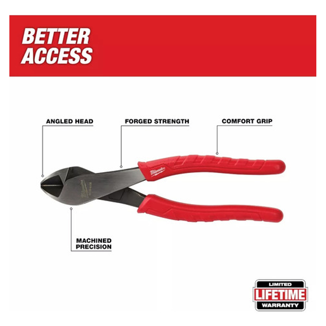 Milwaukee Alicate De Corte Diagonal 8 PuLG. 48-22-6128 2
