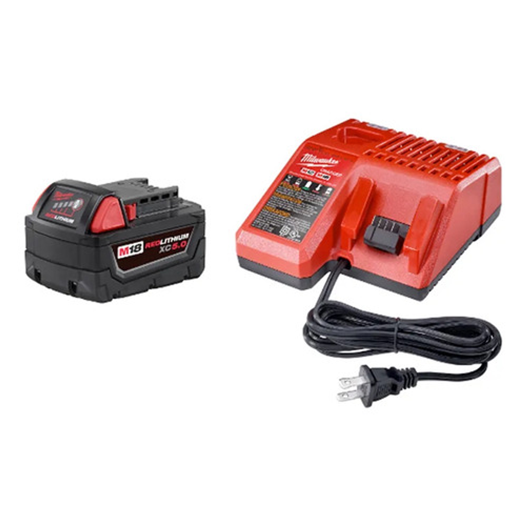 Kit Cargador + Bateria Xc5.0 Milwaukee M18 48-5950  1
