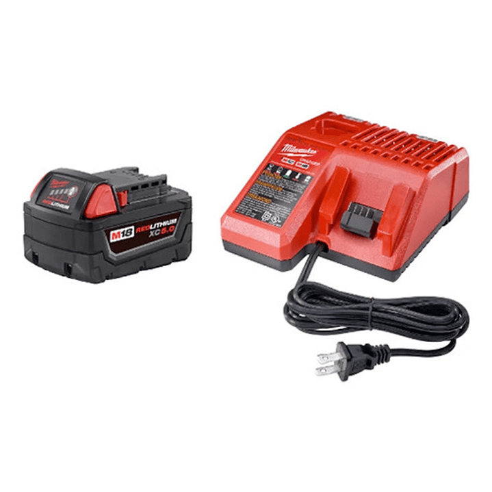 Kit Cargador + Bateria Xc5.0 Milwaukee M18 48-5950  1