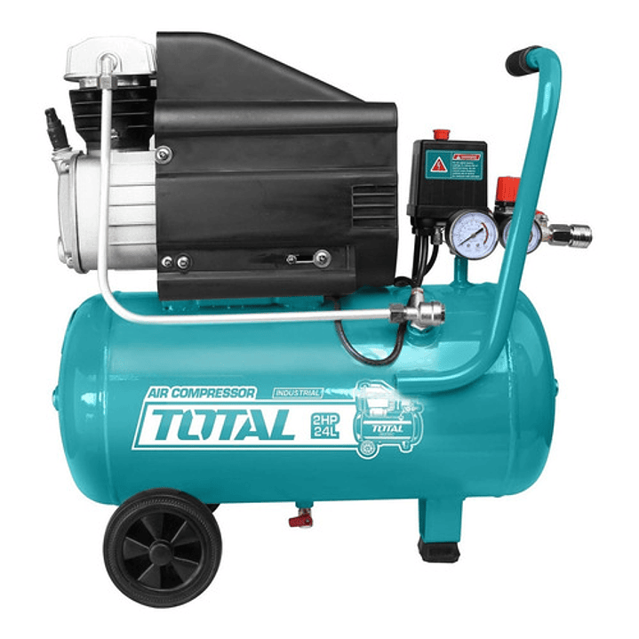Compresor De Aire Eléctrico Portátil  Total Tc120246 24l 2hp 220v 1